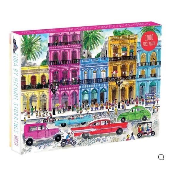 Michael Storrings Cuba 1000 Piece Vibrant Jigsaw Galison Puzzle - Picture 2 of 8